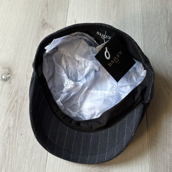 Bailey’s 1922 Lief Hat linen-cotton Black L Nwt‎ - Picture 9 of 10